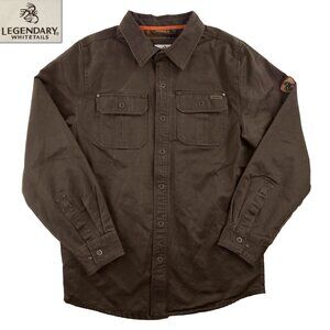 Legendary Whitetails Waxed Shirt Jacket Journeyman Flannel Lined Men Medium NWOT